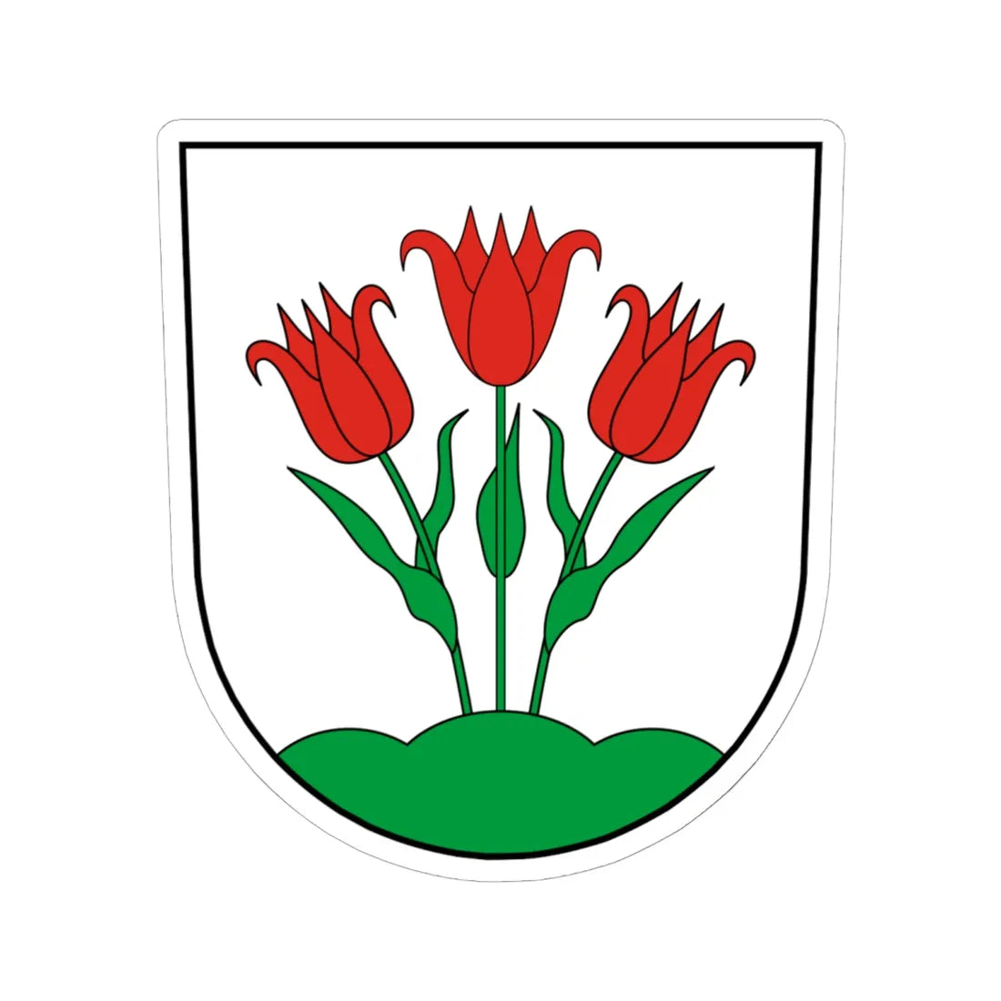 Coa Hungary Town Kercseliget (Hungary) (Coat of Arms) STICKER Vinyl Kiss-Cut Decal 6 Inch White - The Sticker Space