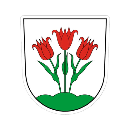 Coa Hungary Town Kercseliget (Hungary) (Coat of Arms) STICKER Vinyl Kiss-Cut Decal 6 Inch White - The Sticker Space