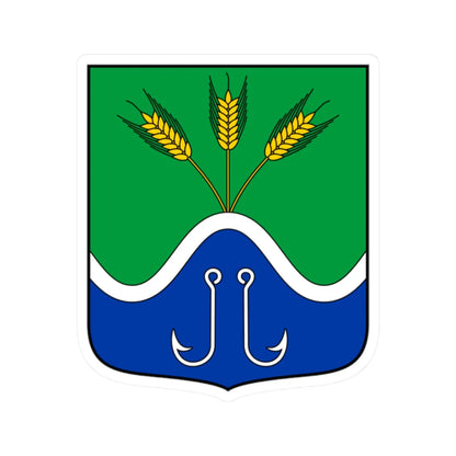 Coa Hungary Town Kiscsécs (Hungary) (Coat of Arms) STICKER Vinyl Kiss-Cut Decal 2 Inch White - The Sticker Space