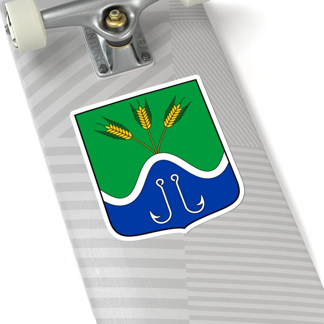 Coa Hungary Town Kiscsécs (Hungary) (Coat of Arms) STICKER Vinyl Kiss-Cut Decal - The Sticker Space