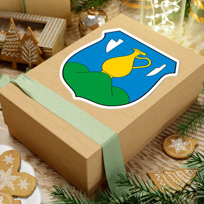 Coa Hungary Town Kishajmás (Hungary) (Coat of Arms) STICKER Vinyl Kiss-Cut Decal - The Sticker Space