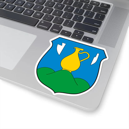 Coa Hungary Town Kishajmás (Hungary) (Coat of Arms) STICKER Vinyl Kiss-Cut Decal - The Sticker Space