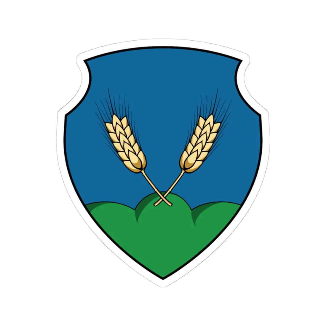 Coa Hungary Town Kisherend (Hungary) (Coat of Arms) STICKER Vinyl Kiss-Cut Decal 4 Inch White - The Sticker Space