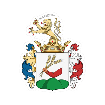 Coa Hungary Town Kisújszállás big (Hungary) (Coat of Arms) STICKER Vinyl Kiss-Cut Decal 2 Inch White - The Sticker Space