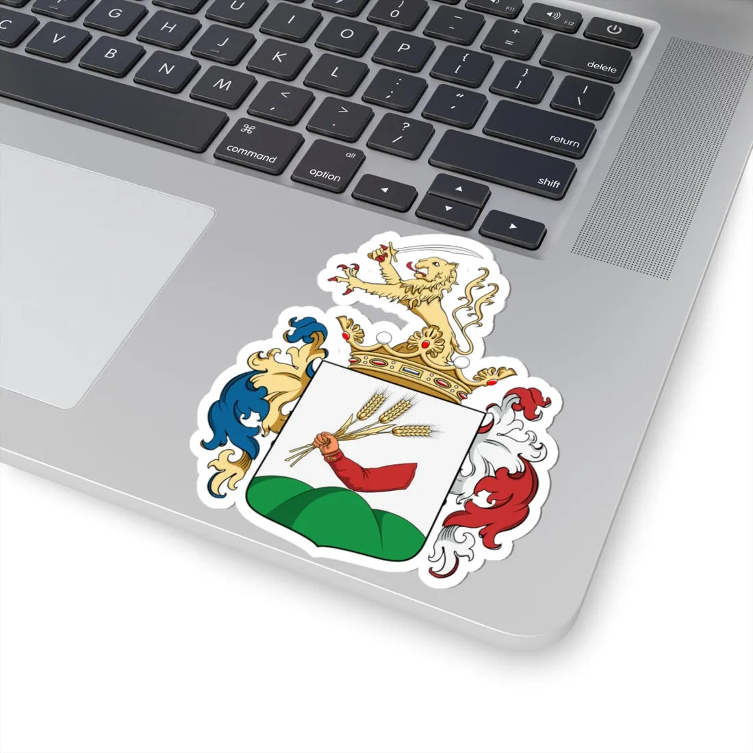 Coa Hungary Town Kisújszállás big (Hungary) (Coat of Arms) STICKER Vinyl Kiss-Cut Decal - The Sticker Space