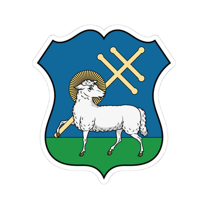 Coa Hungary Town Kiskunmajsa (Hungary) (Coat of Arms) STICKER Vinyl Kiss-Cut Decal 4 Inch White - The Sticker Space