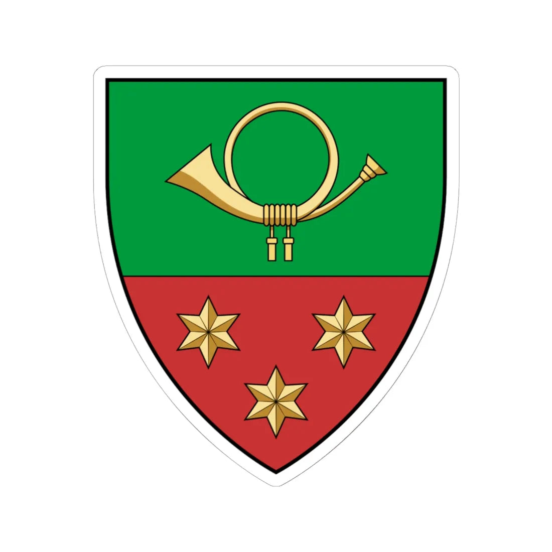 Coa Hungary Town Kőkút (Hungary) (Coat of Arms) STICKER Vinyl Kiss-Cut Decal 6 Inch White - The Sticker Space