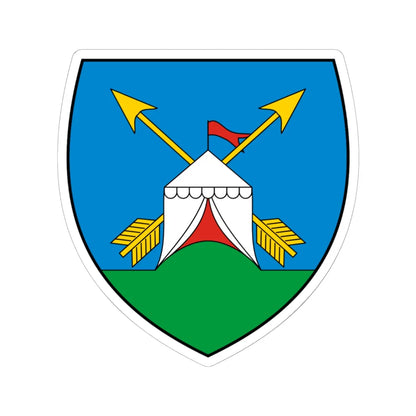 Coa Hungary Town Kőröstetétlen (Hungary) (Coat of Arms) STICKER Vinyl Kiss-Cut Decal 6 Inch White - The Sticker Space