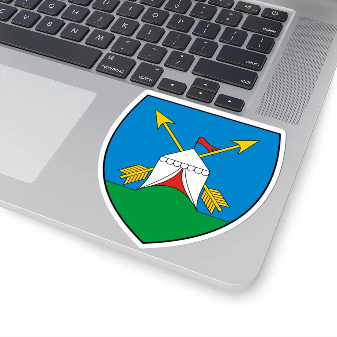 Coa Hungary Town Kőröstetétlen (Hungary) (Coat of Arms) STICKER Vinyl Kiss-Cut Decal - The Sticker Space