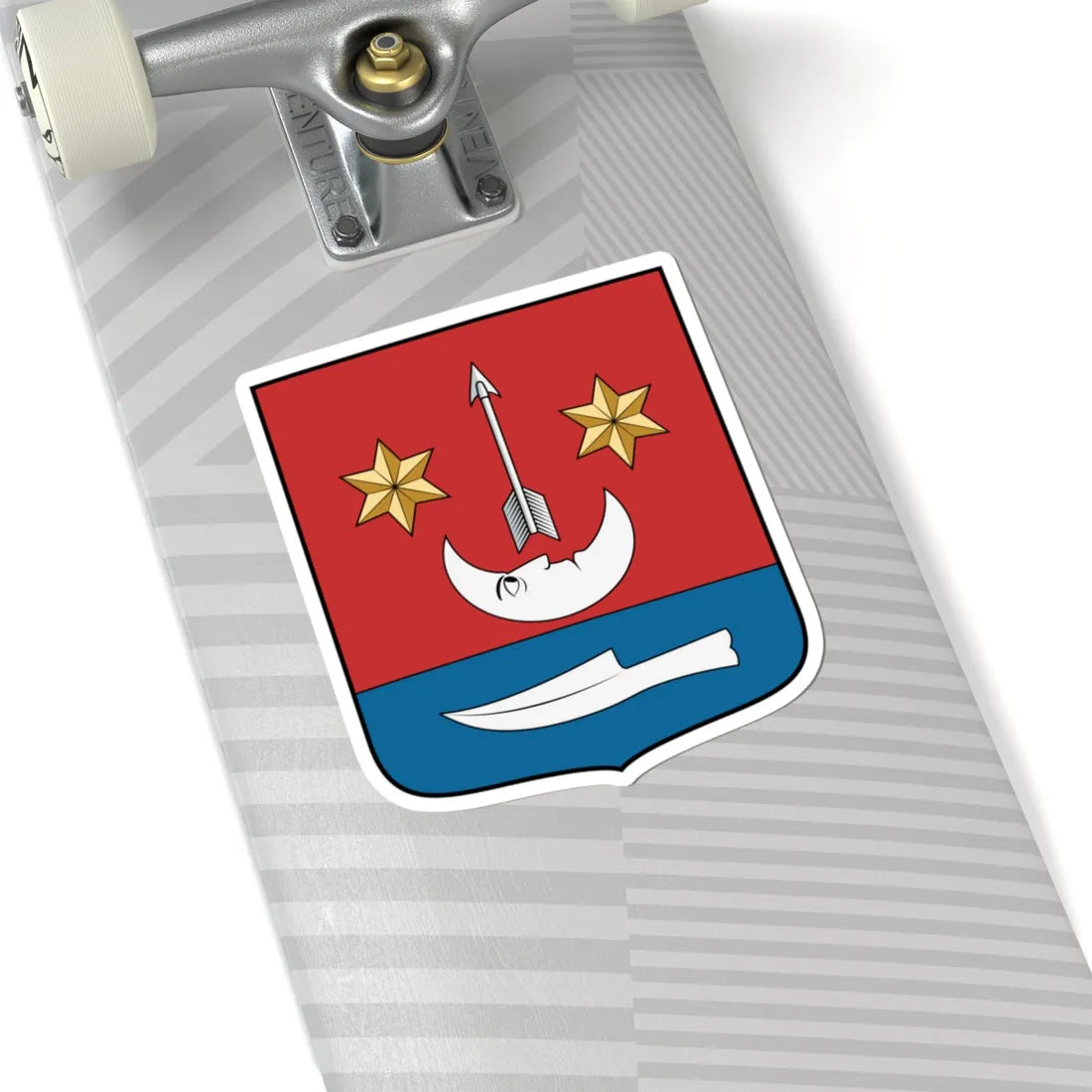 Coa Hungary Town Létavértes (Hungary) (Coat of Arms) STICKER Vinyl Kiss-Cut Decal - The Sticker Space