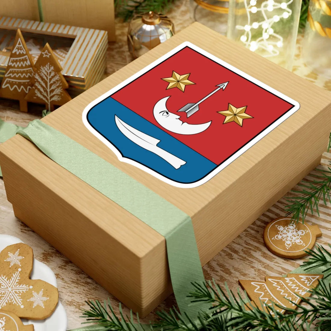 Coa Hungary Town Létavértes (Hungary) (Coat of Arms) STICKER Vinyl Kiss-Cut Decal - The Sticker Space