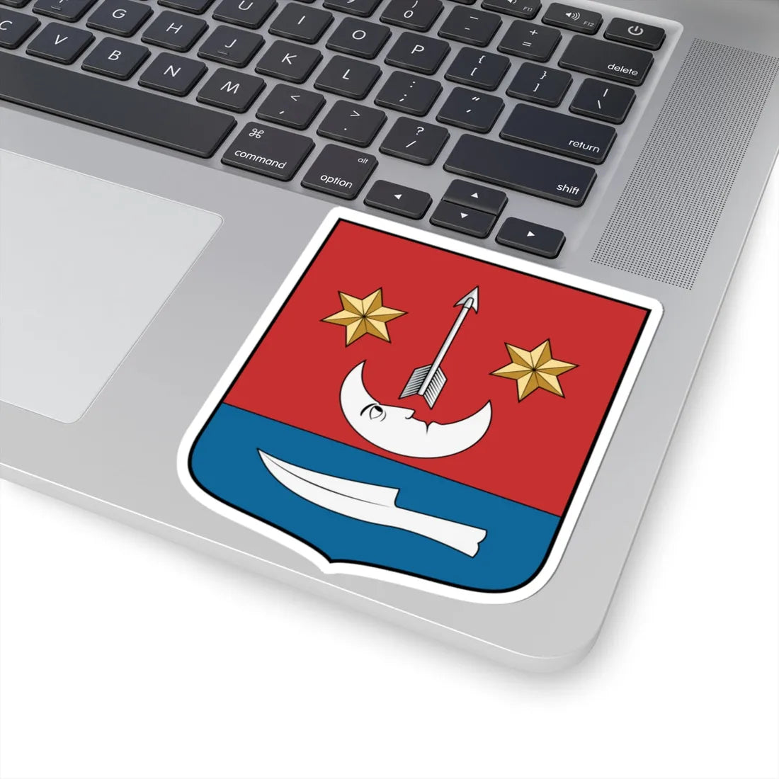 Coa Hungary Town Létavértes (Hungary) (Coat of Arms) STICKER Vinyl Kiss-Cut Decal - The Sticker Space