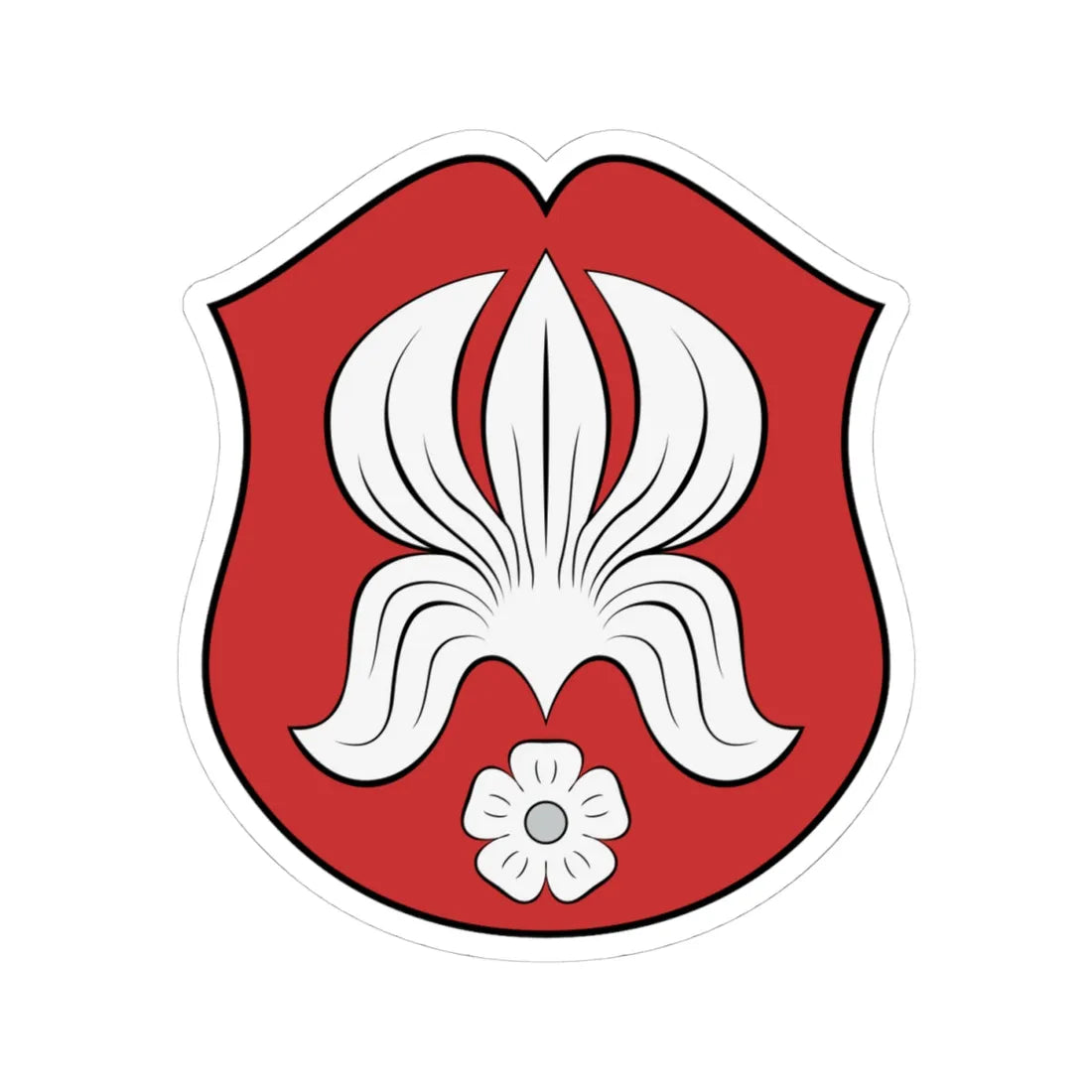 Coa Hungary Town Mezőtúr (Hungary) (Coat of Arms) STICKER Vinyl Kiss-Cut Decal 4 Inch White - The Sticker Space