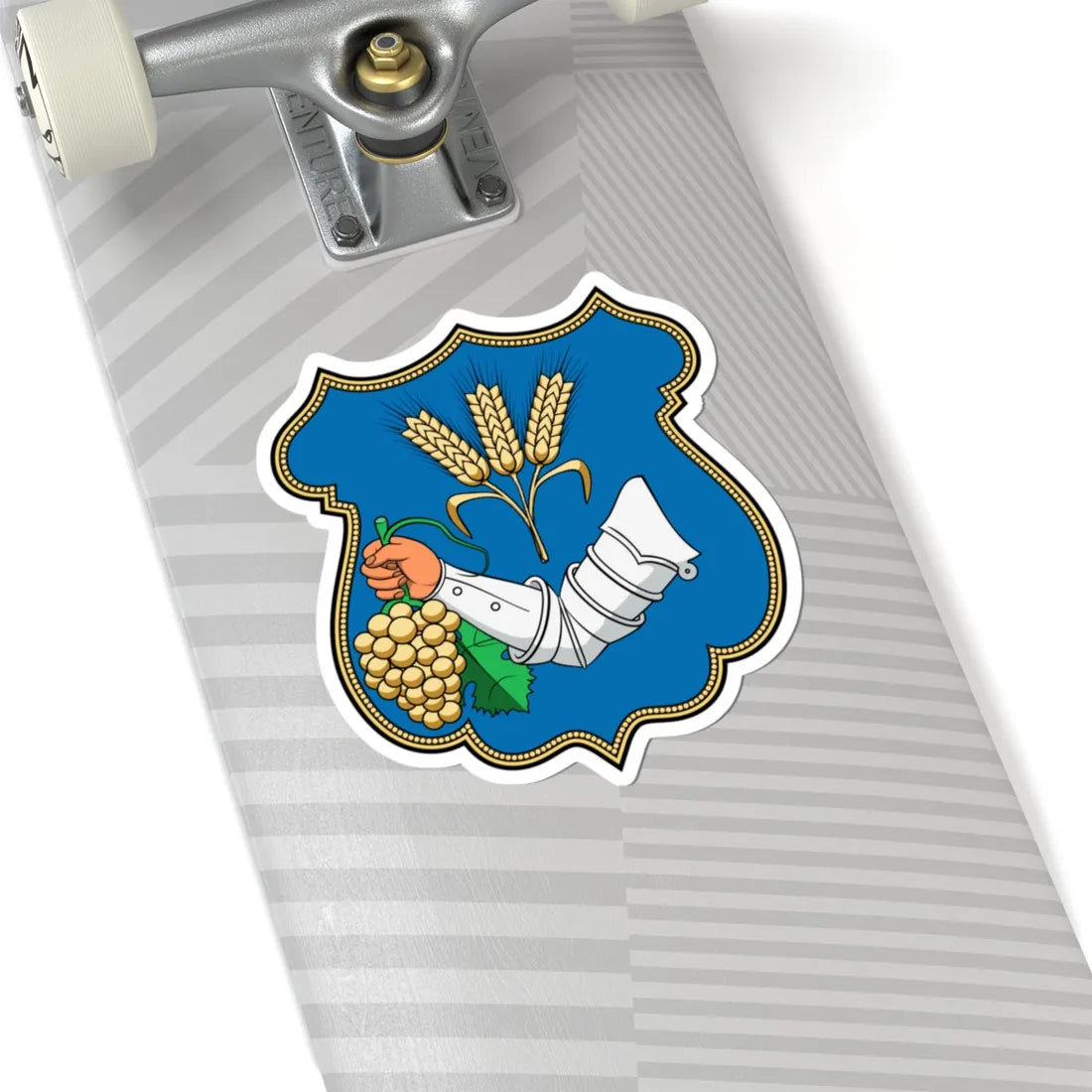Coa Hungary Town Mezőzombor (Hungary) (Coat of Arms) STICKER Vinyl Kiss-Cut Decal - The Sticker Space