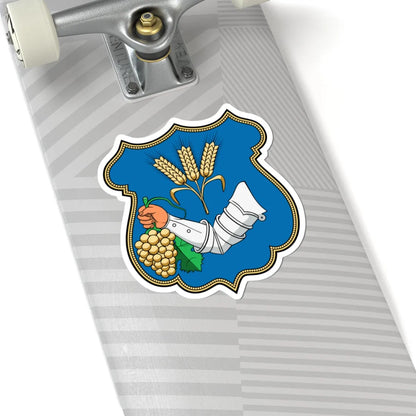 Coa Hungary Town Mezőzombor (Hungary) (Coat of Arms) STICKER Vinyl Kiss-Cut Decal - The Sticker Space