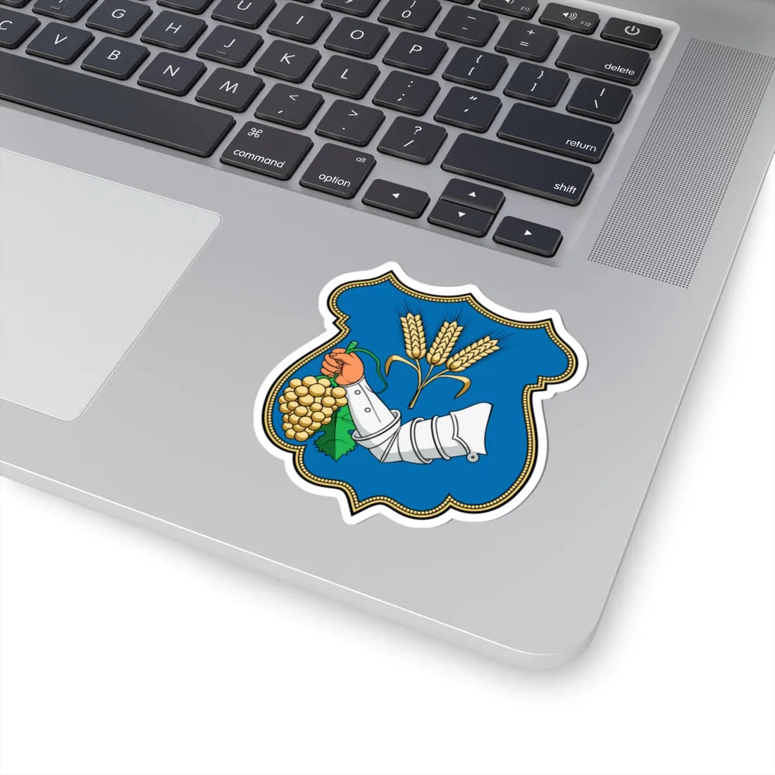 Coa Hungary Town Mezőzombor (Hungary) (Coat of Arms) STICKER Vinyl Kiss-Cut Decal - The Sticker Space