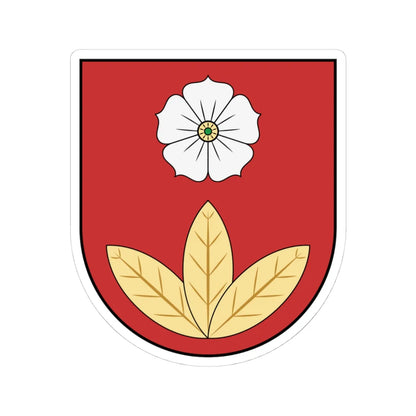 Coa Hungary Town Mike (Hungary) (Coat of Arms) STICKER Vinyl Kiss-Cut Decal 4 Inch White - The Sticker Space