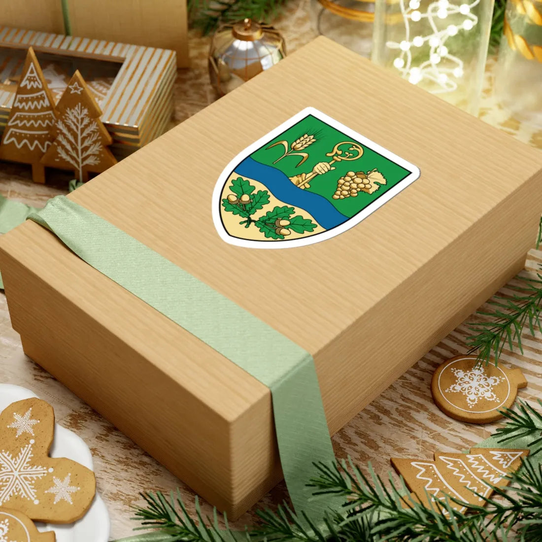 Coa Hungary Town Monostorapáti (Hungary) (Coat of Arms) STICKER Vinyl Kiss-Cut Decal - The Sticker Space