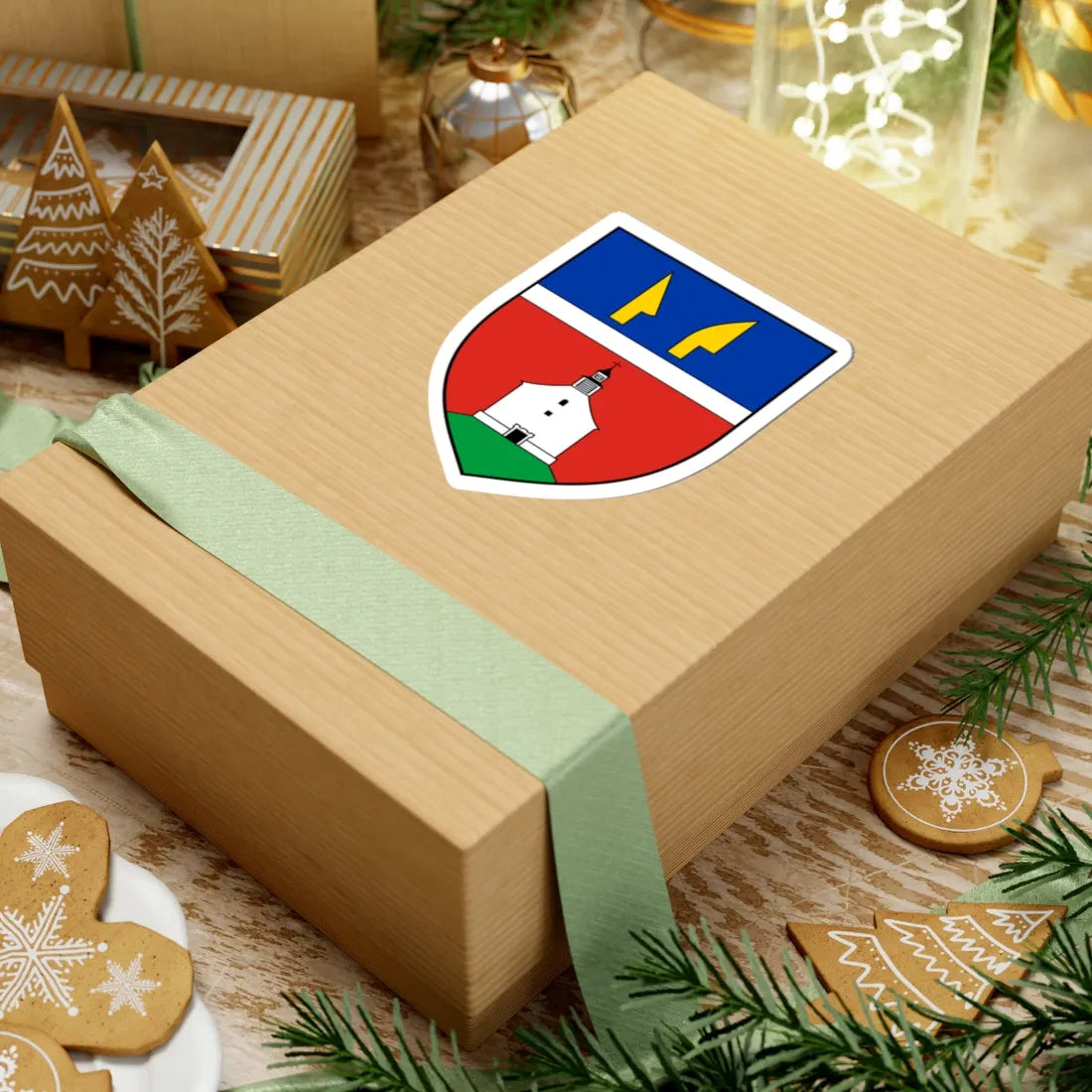 Coa Hungary Town Mátramindszent (Hungary) (Coat of Arms) STICKER Vinyl Kiss-Cut Decal - The Sticker Space