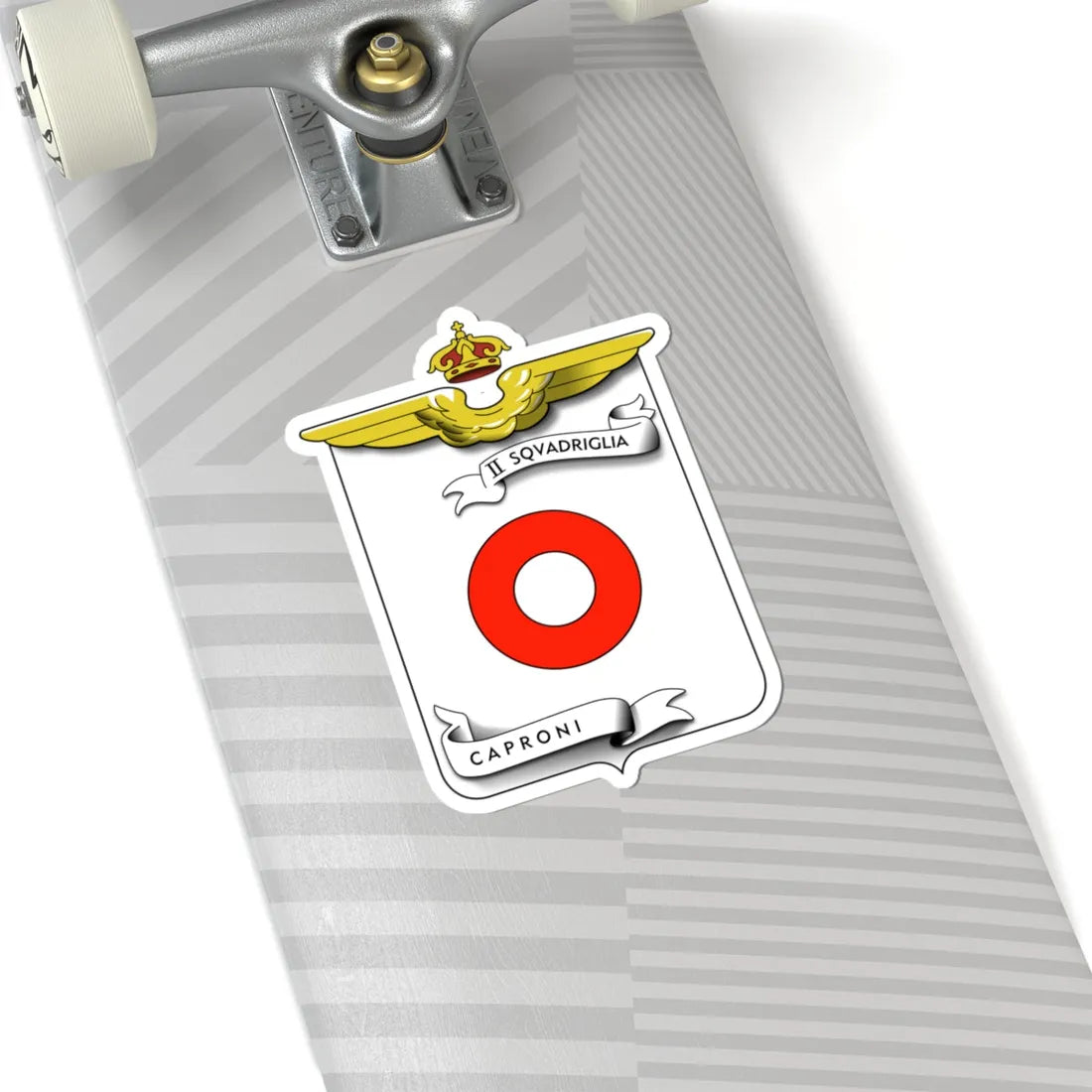 CoA II Squadriglia Caproni (Italy) (Coat of Arms) STICKER Vinyl Kiss-Cut Decal - The Sticker Space