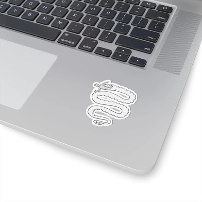 Coa Illustration Elements Animal Serpent Erect Vorant of a Human (Italy) (Coat of Arms) STICKER Vinyl Kiss-Cut Decal - The Sticker Space