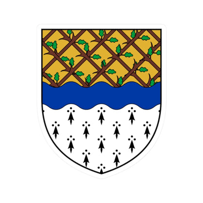 Coa Ireland Town Muine Bheag (Ireland) (Coat of Arms) STICKER Vinyl Kiss-Cut Decal 2 Inch White - The Sticker Space