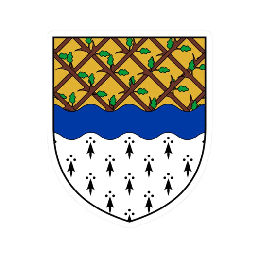 Coa Ireland Town Muine Bheag (Ireland) (Coat of Arms) STICKER Vinyl Kiss-Cut Decal 2 Inch White - The Sticker Space