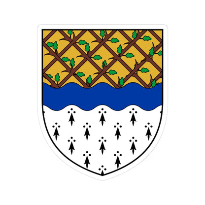 Coa Ireland Town Muine Bheag (Ireland) (Coat of Arms) STICKER Vinyl Kiss-Cut Decal 3 Inch White - The Sticker Space