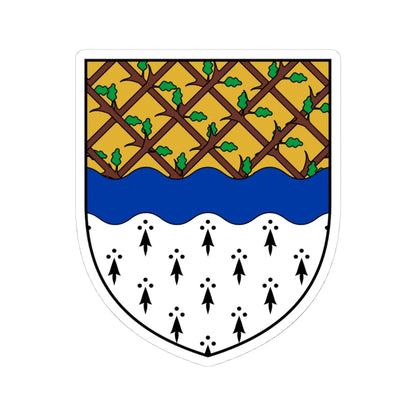 Coa Ireland Town Muine Bheag (Ireland) (Coat of Arms) STICKER Vinyl Kiss-Cut Decal 4 Inch White - The Sticker Space