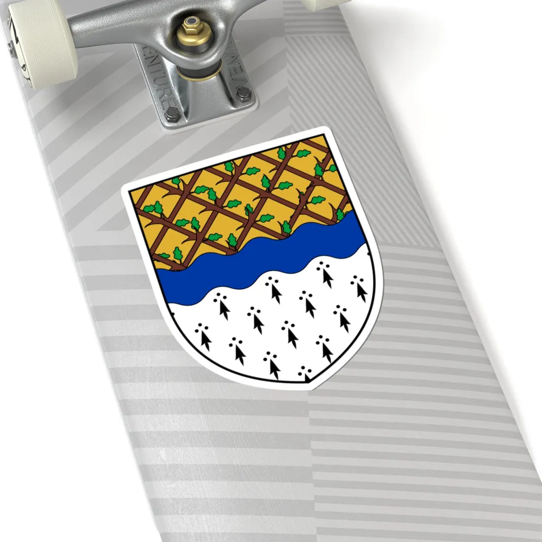 Coa Ireland Town Muine Bheag (Ireland) (Coat of Arms) STICKER Vinyl Kiss-Cut Decal - The Sticker Space