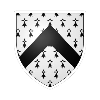 Coa irl ffrench (Ireland) (Coat of Arms) STICKER Vinyl Kiss-Cut Decal 4 Inch White - The Sticker Space