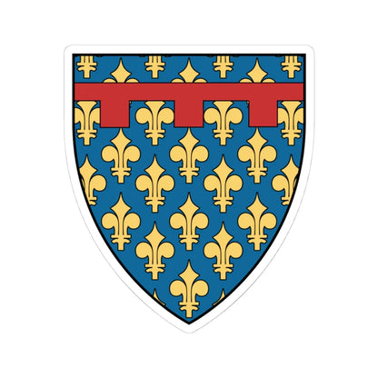 Coa Italy Country History Charles I of Naples 1246 (Italy) (Coat of Arms) STICKER Vinyl Kiss-Cut Decal 4 Inch White - The Sticker Space