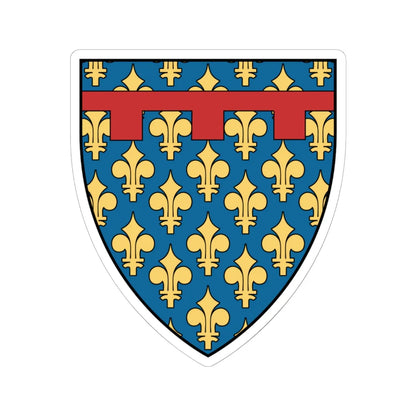 Coa Italy Country History Charles I of Naples 1246 (Italy) (Coat of Arms) STICKER Vinyl Kiss-Cut Decal 6 Inch White - The Sticker Space