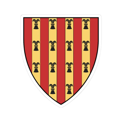 Coa Italy Family Rocaberti-Philippe Dalmau V. de Rocaberti (Italy) (Coat of Arms) STICKER Vinyl Kiss-Cut Decal 3 Inch White - The Sticker Space