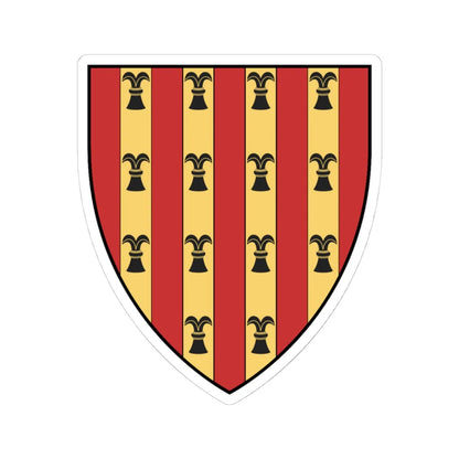 Coa Italy Family Rocaberti-Philippe Dalmau V. de Rocaberti (Italy) (Coat of Arms) STICKER Vinyl Kiss-Cut Decal 4 Inch White - The Sticker Space