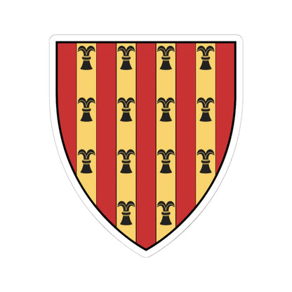 Coa Italy Family Rocaberti-Philippe Dalmau V. de Rocaberti (Italy) (Coat of Arms) STICKER Vinyl Kiss-Cut Decal 6 Inch White - The Sticker Space