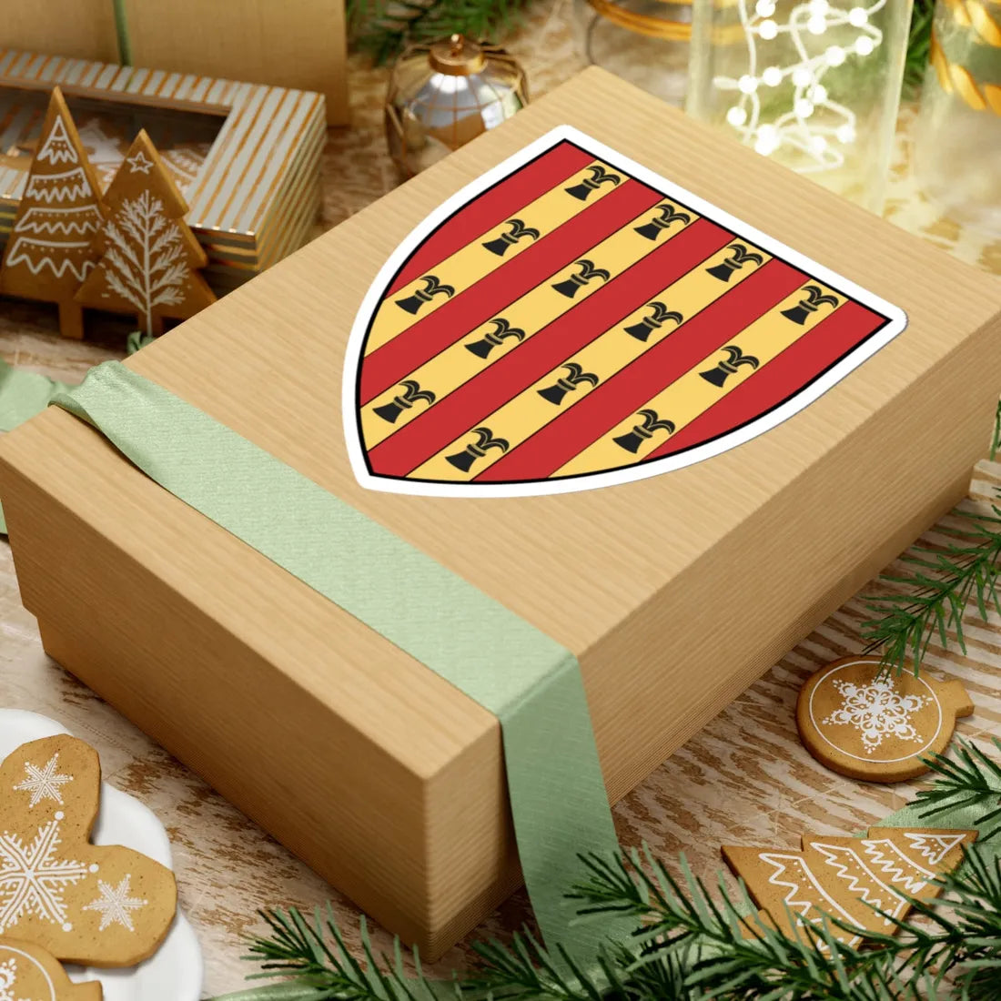 Coa Italy Family Rocaberti-Philippe Dalmau V. de Rocaberti (Italy) (Coat of Arms) STICKER Vinyl Kiss-Cut Decal - The Sticker Space