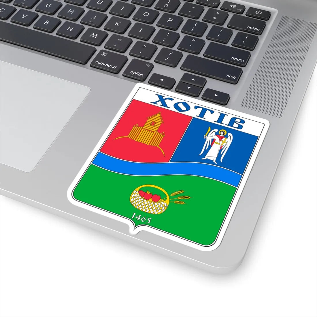 COA Khotiv Kyivska Ukraine (Ukraine) (Coat of Arms) STICKER Vinyl Kiss-Cut Decal - The Sticker Space