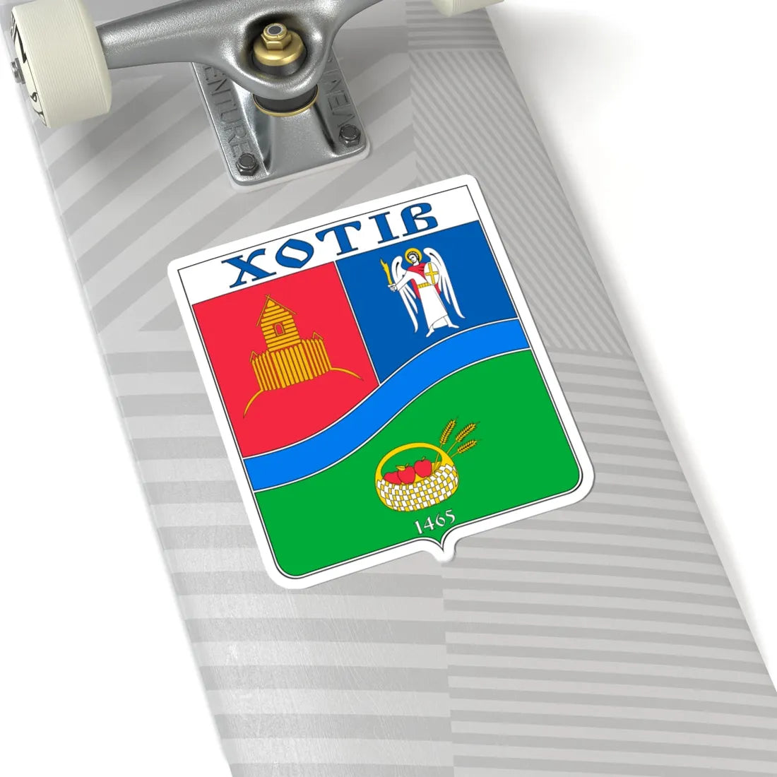 COA Khotiv Kyivska Ukraine (Ukraine) (Coat of Arms) STICKER Vinyl Kiss-Cut Decal - The Sticker Space