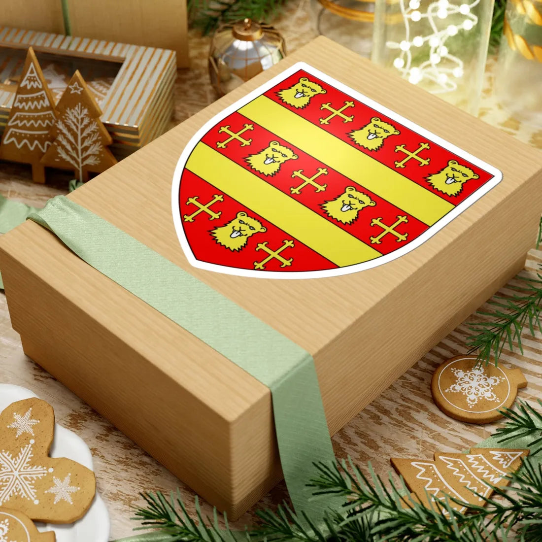 Coa King Harold Godwinson (United Kingdom) (Coat of Arms) STICKER Vinyl Kiss-Cut Decal - The Sticker Space