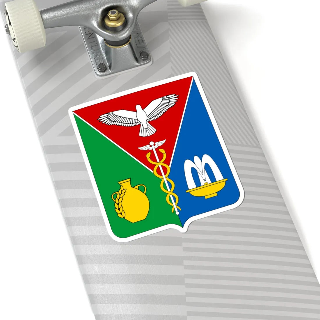 COA Kirovskyi Raion Crimea Small (Ukraine) (Coat of Arms) STICKER Vinyl Kiss-Cut Decal - The Sticker Space