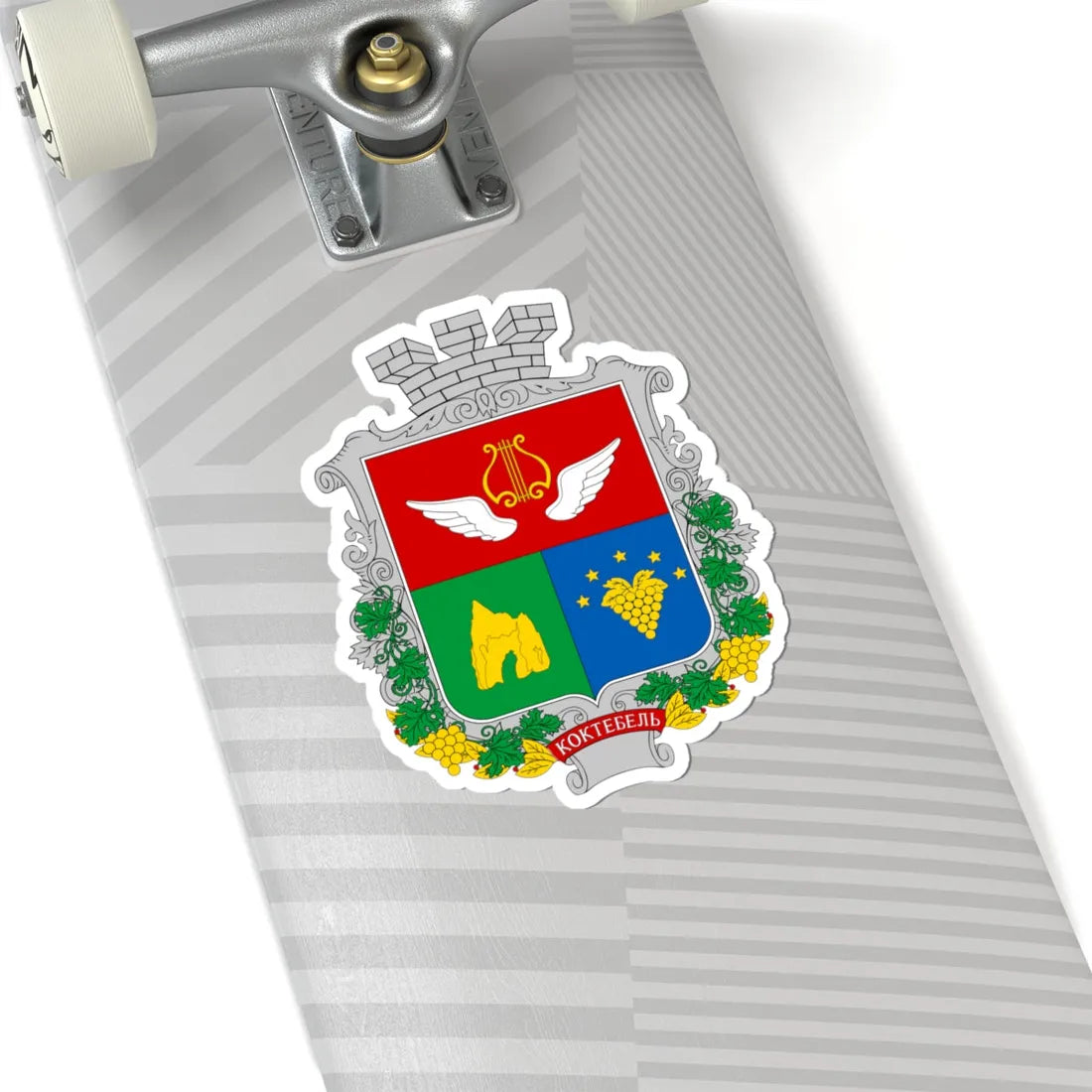 COA Koktebel Krym (Russia) (Coat of Arms) STICKER Vinyl Kiss-Cut Decal - The Sticker Space