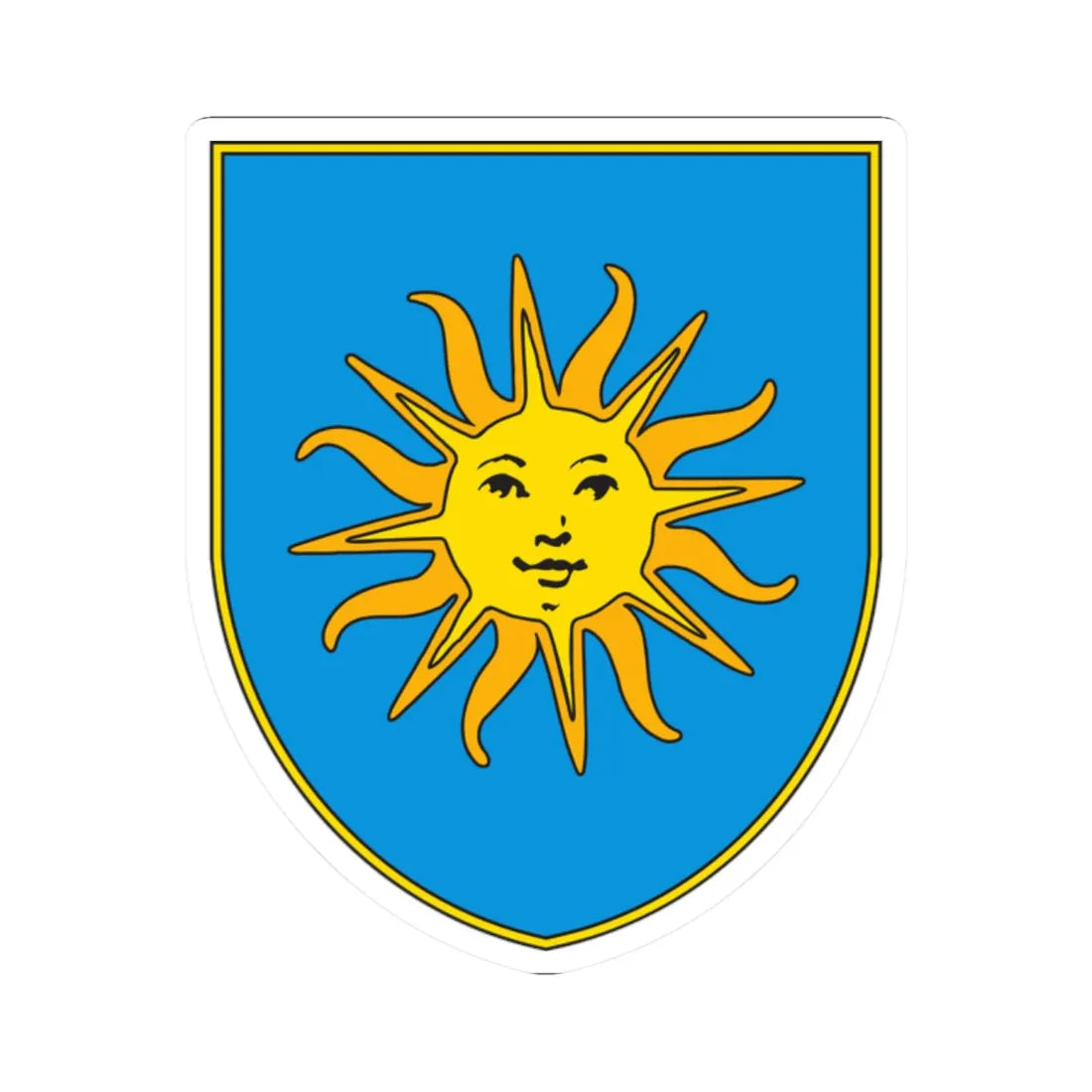 Coa Koper.grb (Slovenia) (Coat of Arms) STICKER Vinyl Kiss-Cut Decal 2 Inch White - The Sticker Space