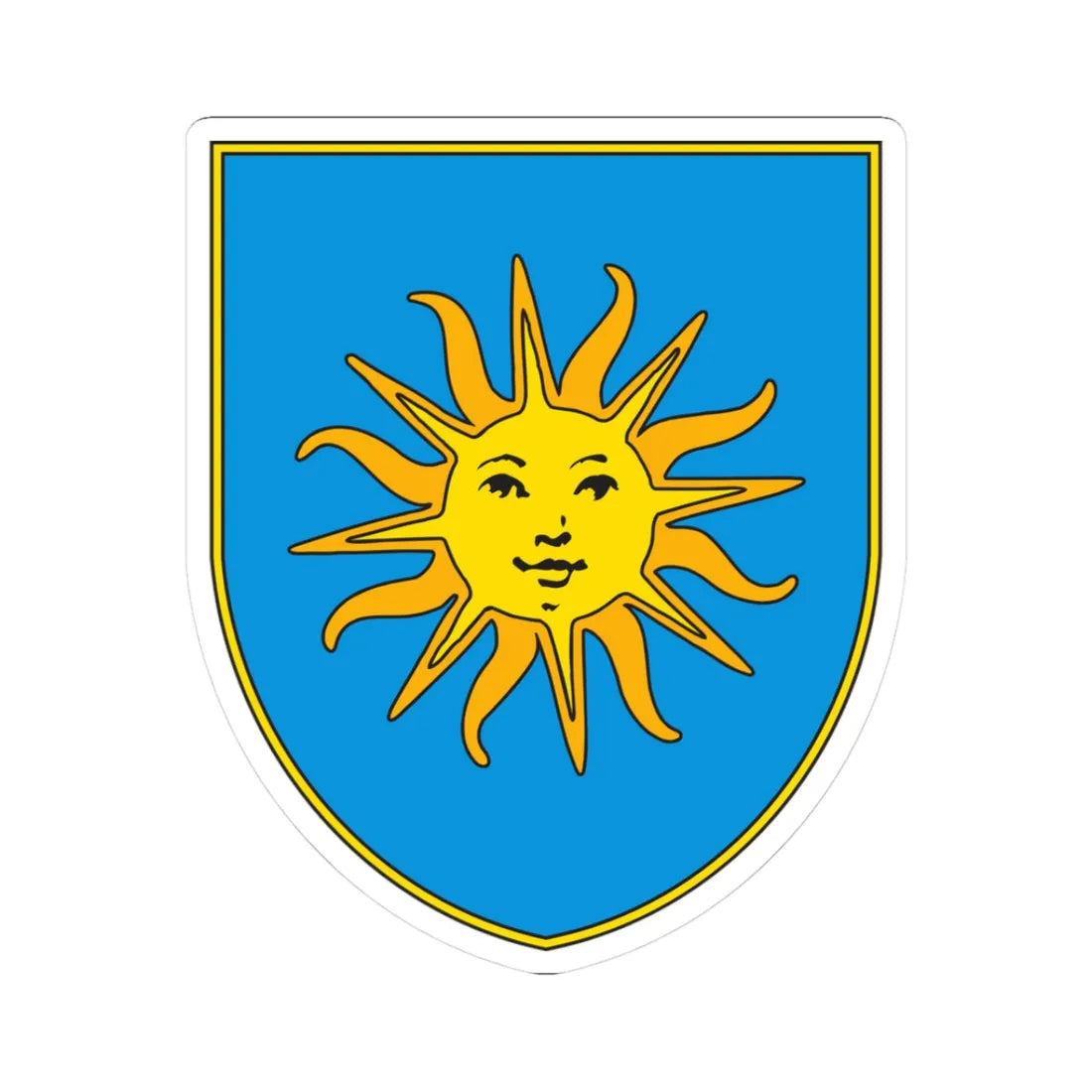 Coa Koper.grb (Slovenia) (Coat of Arms) STICKER Vinyl Kiss-Cut Decal 3 Inch White - The Sticker Space