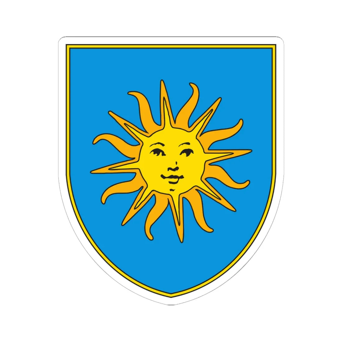 Coa Koper.grb (Slovenia) (Coat of Arms) STICKER Vinyl Kiss-Cut Decal 6 Inch White - The Sticker Space