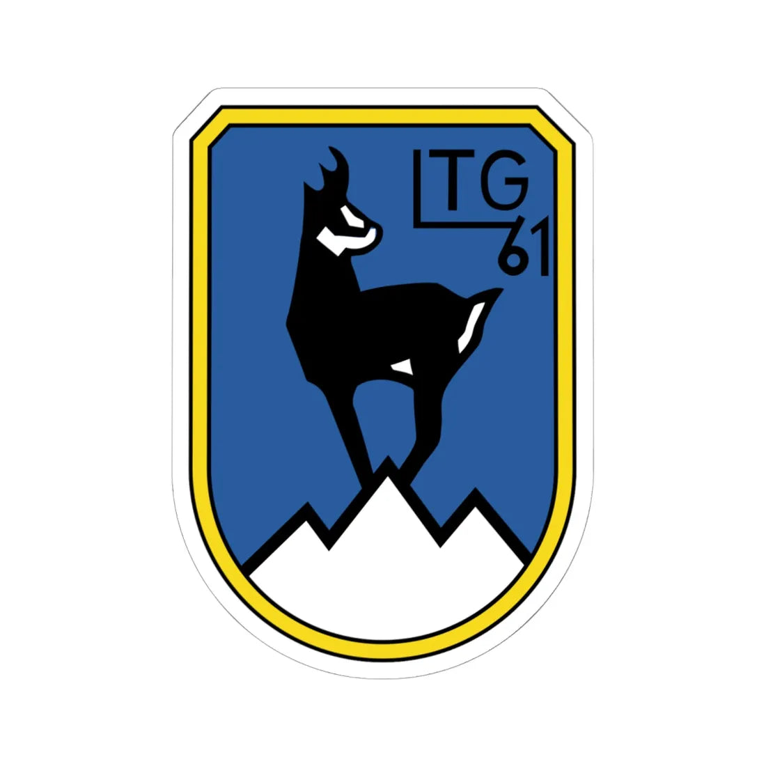 COA LTG 61 (Germany) (Coat of Arms) STICKER Vinyl Kiss-Cut Decal 6 Inch White - The Sticker Space