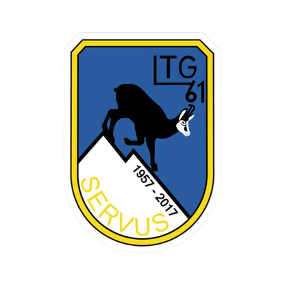 COA LTG 61 SERVUS (Germany) (Coat of Arms) STICKER Vinyl Kiss-Cut Decal 2 Inch White - The Sticker Space
