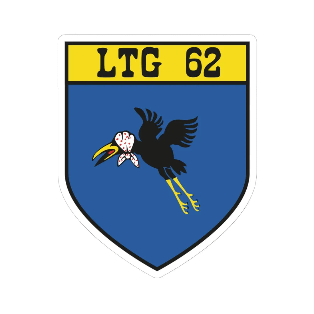 COA LTG 62 (Germany) (Coat of Arms) STICKER Vinyl Kiss-Cut Decal 4 Inch White - The Sticker Space