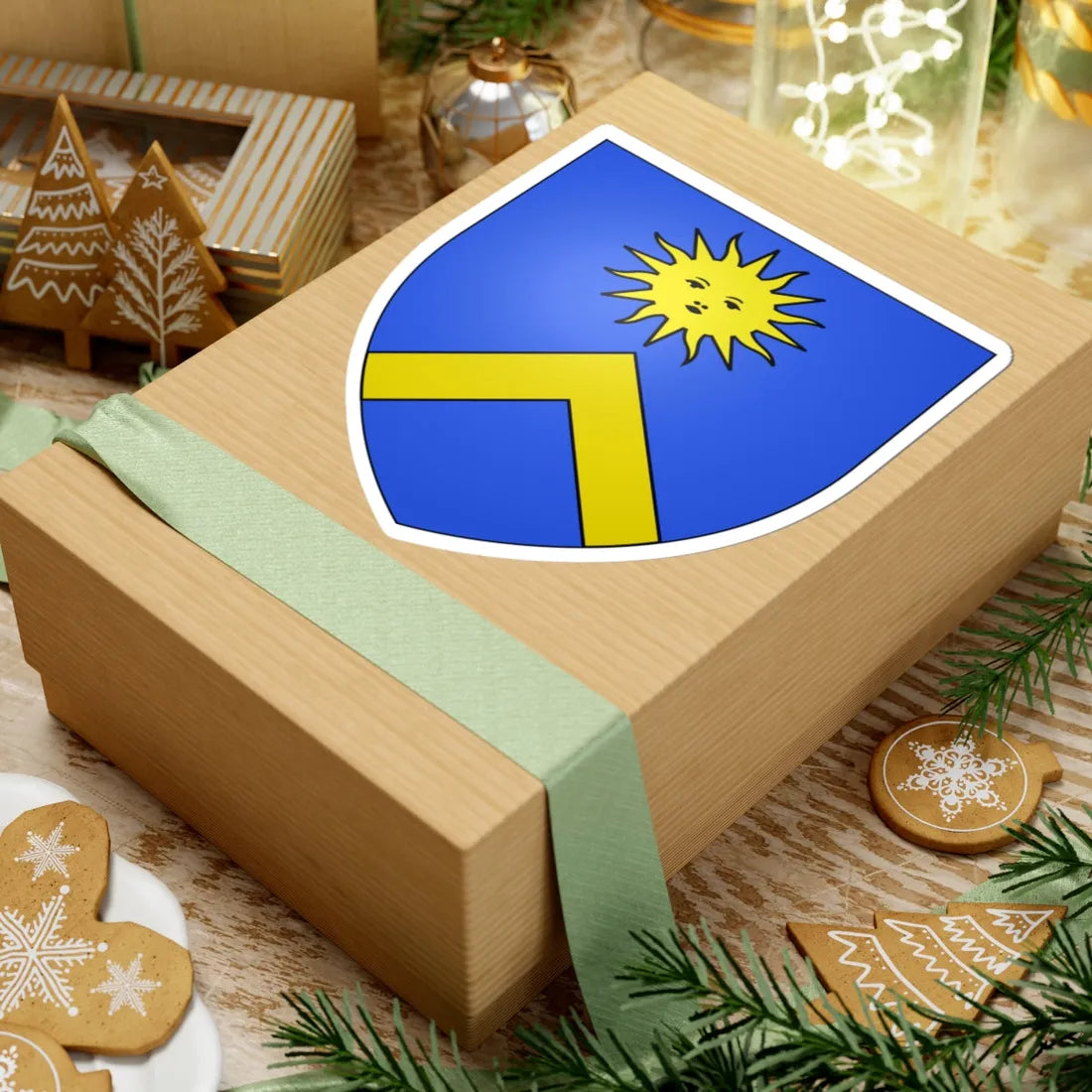 CoA Luci family Perugia Umbria Italy (Italy) (Coat of Arms) STICKER Vinyl Kiss-Cut Decal - The Sticker Space