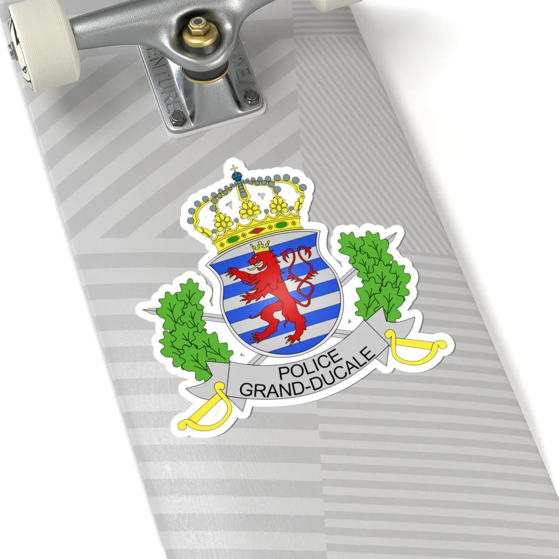 COA lux Police grande-ducale (Luxembourg) (Coat of Arms) STICKER Vinyl Kiss-Cut Decal - The Sticker Space